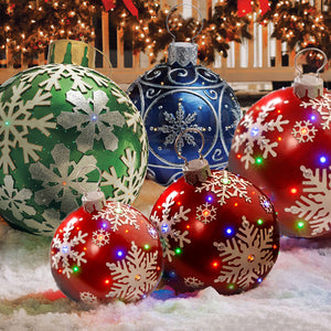 Christmas Ornament Ball Outdoor Pvc 60CM Inflatable Decorated Balls